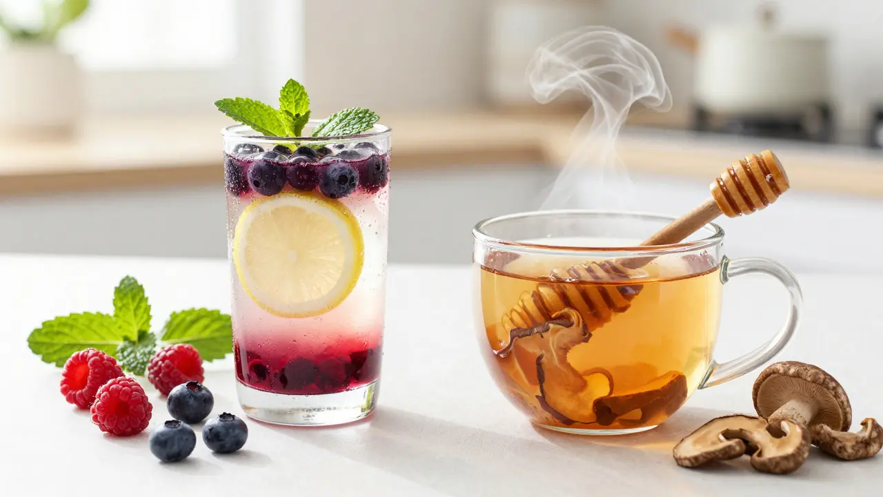 Fermentované ovoce a adaptogenní čaj jako zdravá alternativa