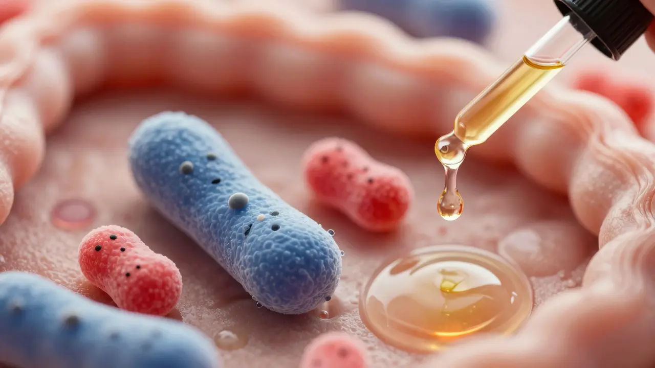 Kapky CBG oleje podporující zdravý mikrobiom